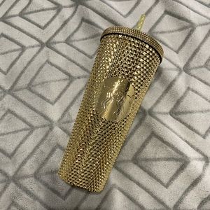Gold Metallic Venti Starbucks Tumbler